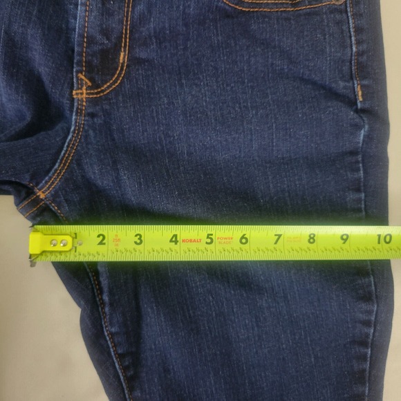 Old Navy Womens Jeans Size 4 Short Low Rise Skinny Leg Dark Wash Blue Denim - Picture 5 of 14